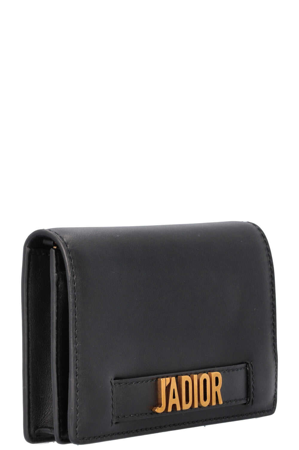 CHRISTIAN DIOR J`aDior Crossbody Bag Leather Black Gold