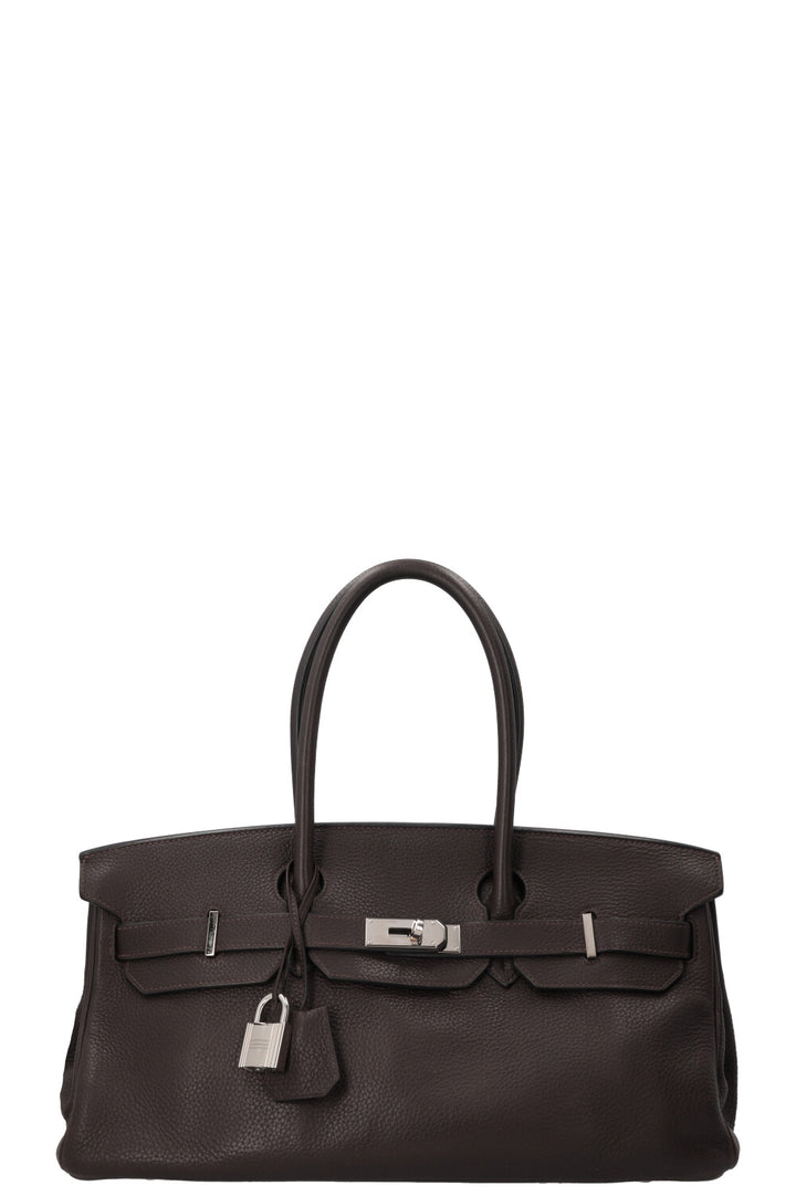 HERMÈS JPG Birkin 42 Clemence Chocolate Palladium