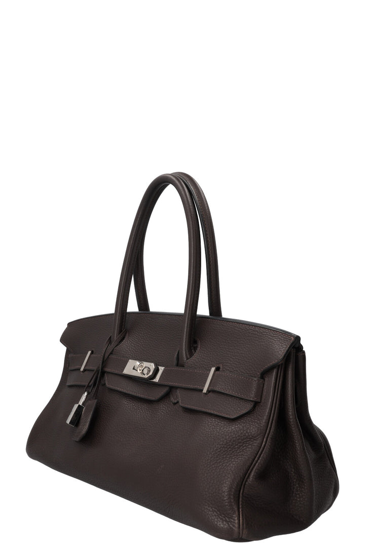 HERMÈS JPG Birkin 42 Clemence Chocolate Palladium