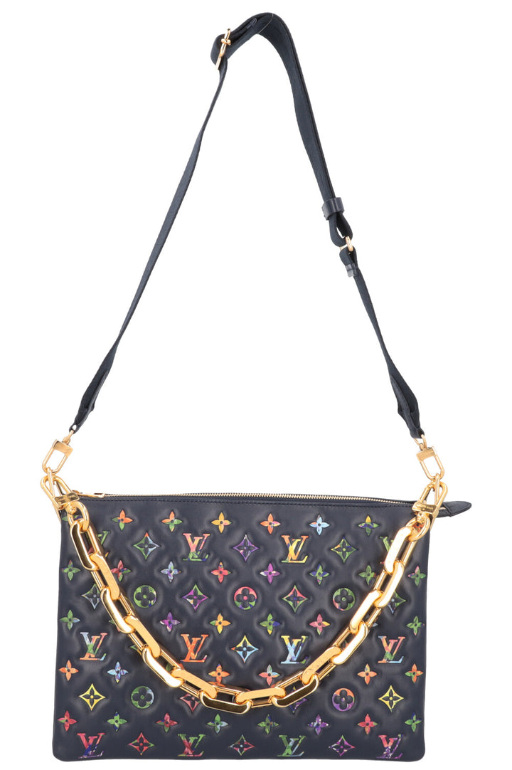 LOUIS VUITTON Coussin MM Bag Leather Navy