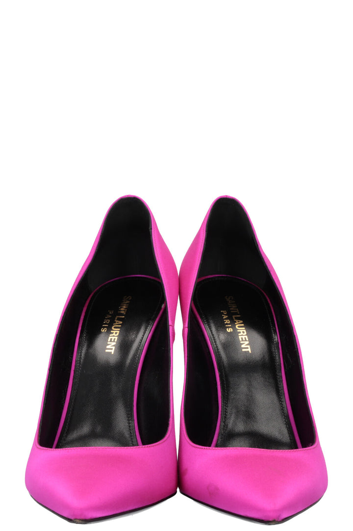 SAINT LAURENT Instinct Heels Pink Satin