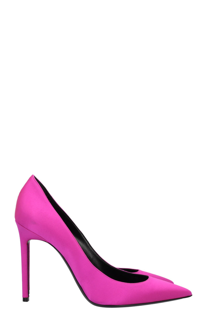 SAINT LAURENT Instinct Heels Pink Satin