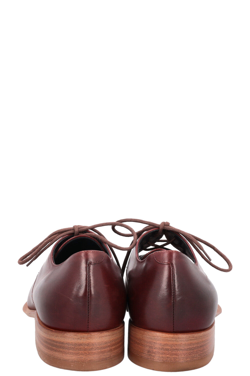 CÉLINE Flats Leather Bordeaux