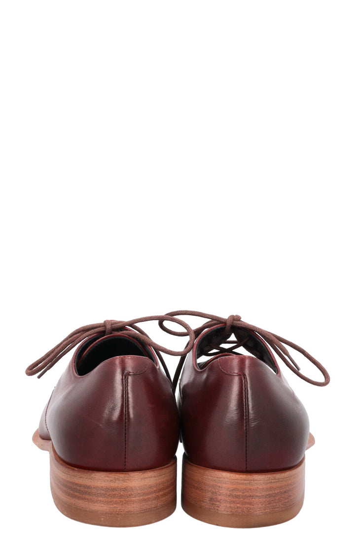 CÉLINE Ballerines Cuir Bordeaux