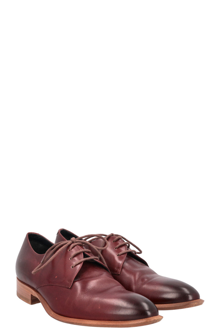 CÉLINE Flats Leather Bordeaux