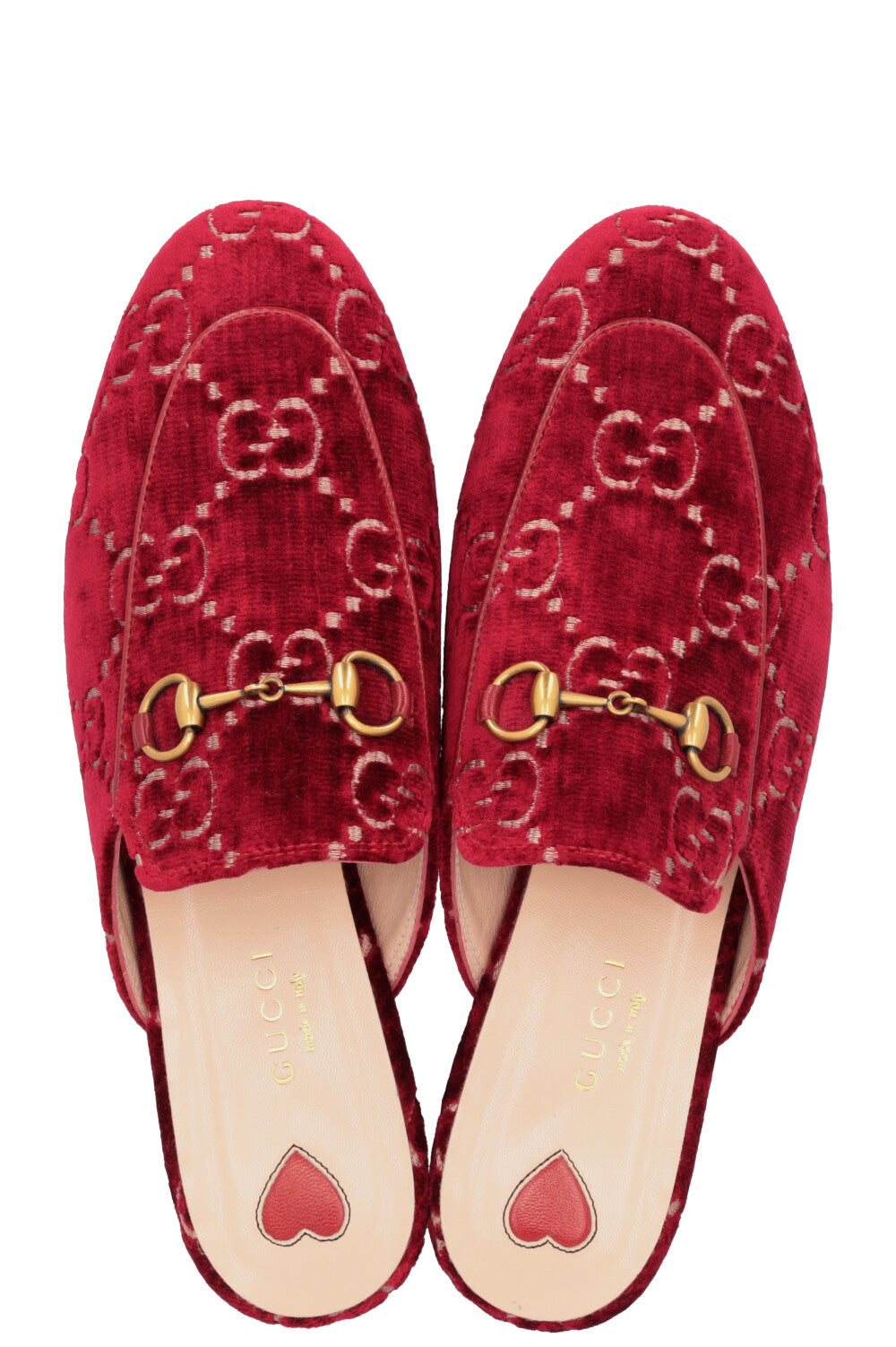 GUCCI Princetown Mule Red Velvet