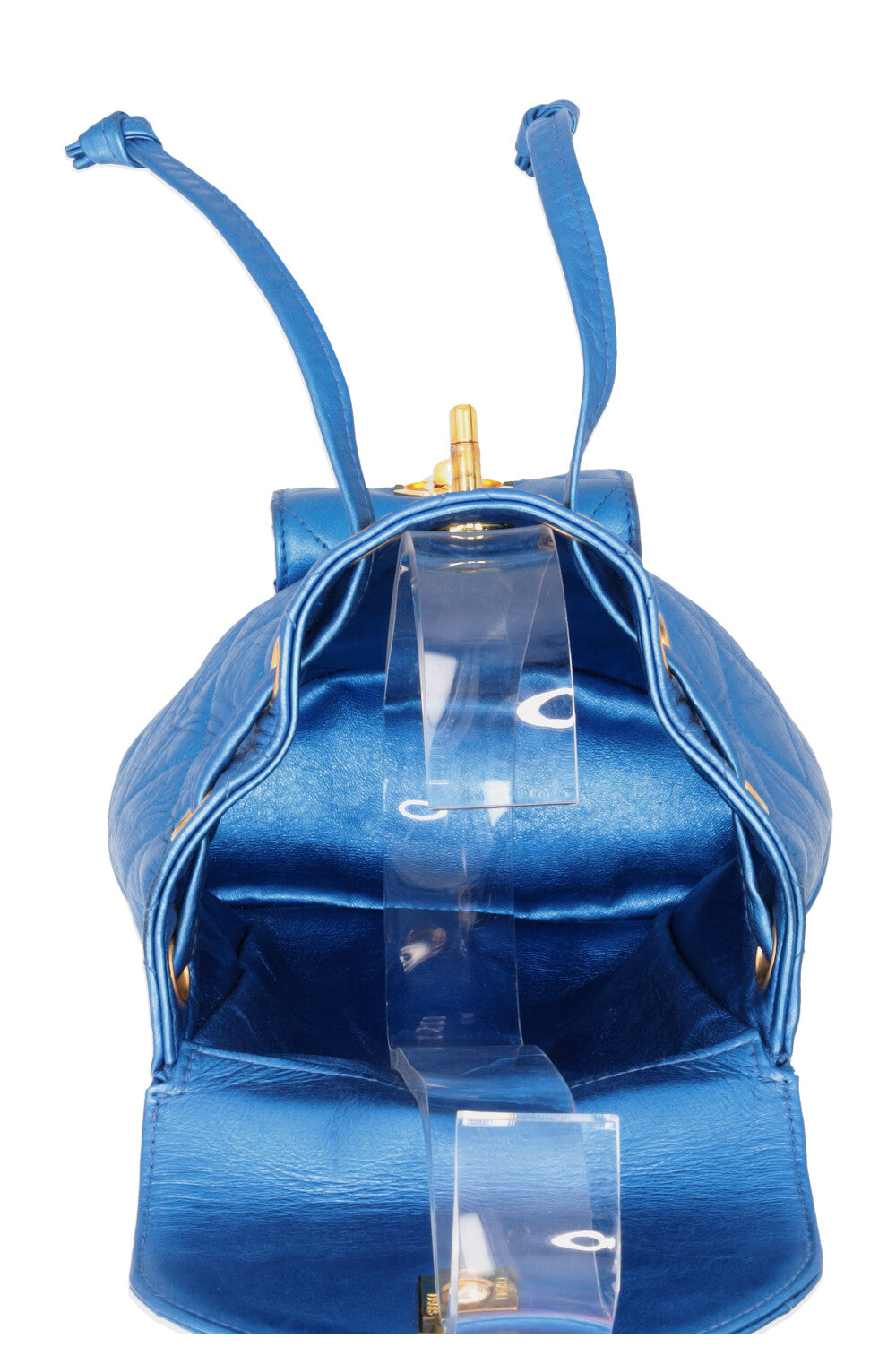 Metallic mini backpack best sale