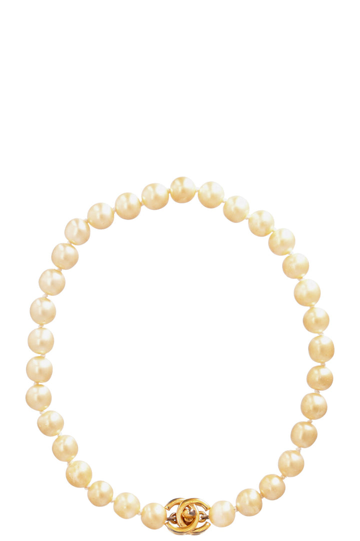 CHANEL CC Turnlock Pearl Necklace