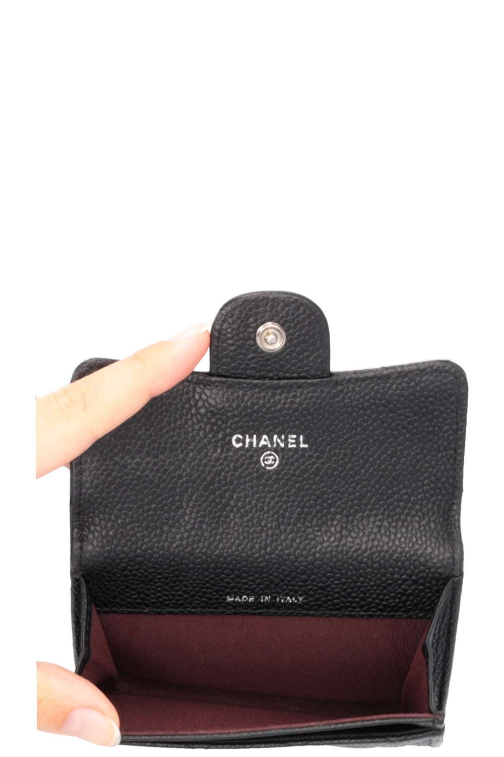 CHANEL Classic Wallet Caviar Black