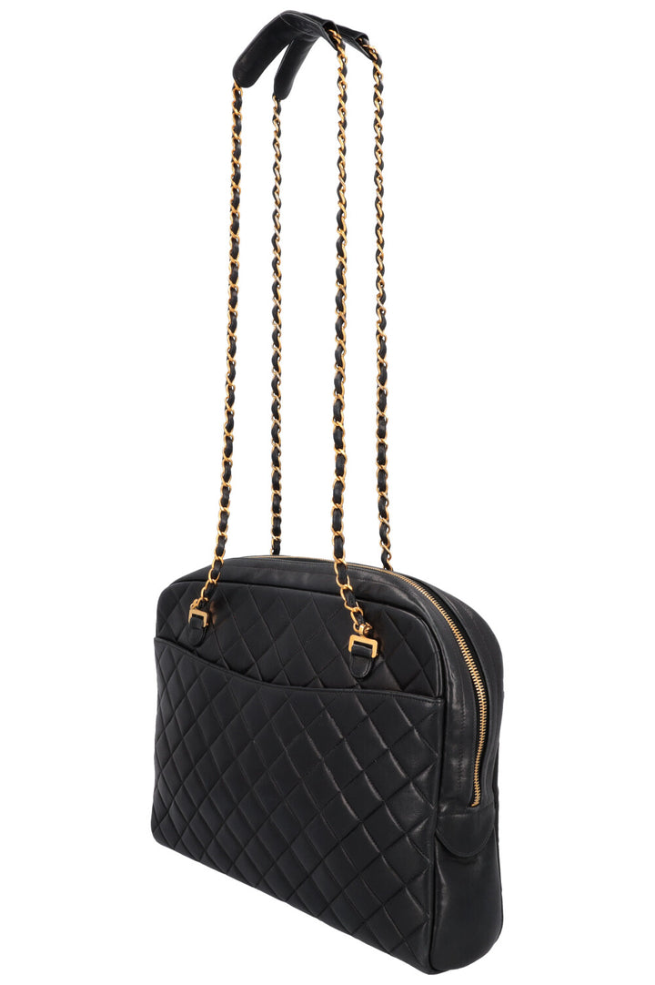 CHANEL Large Quilted Bag Black