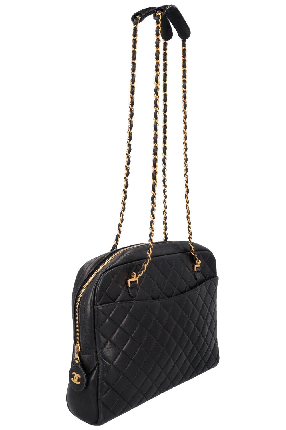 CHANEL Large Quilted Bag Black