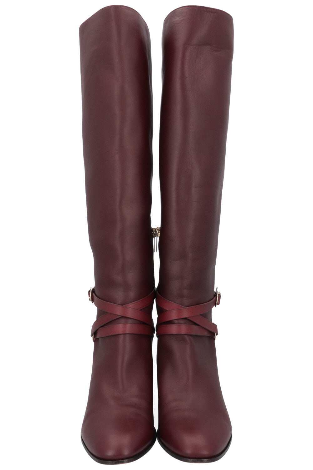 JIMMY CHOO Huxlie 45 Boots Bordeaux