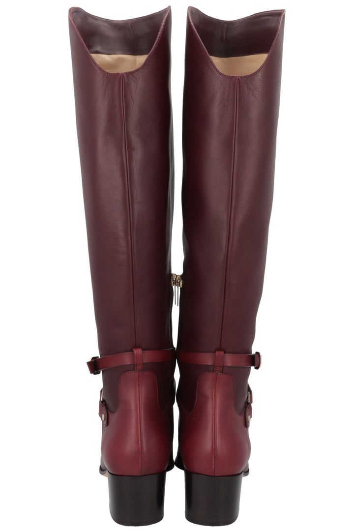 JIMMY CHOO Huxlie 45 Boots Bordeaux