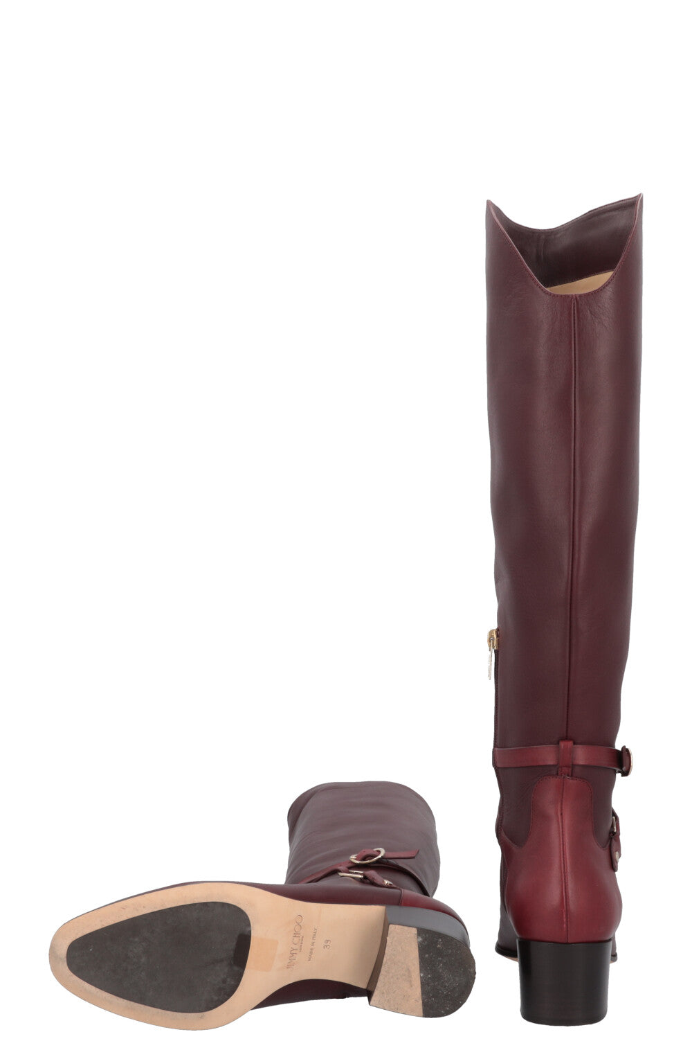 JIMMY CHOO Huxlie 45 Boots Bordeaux