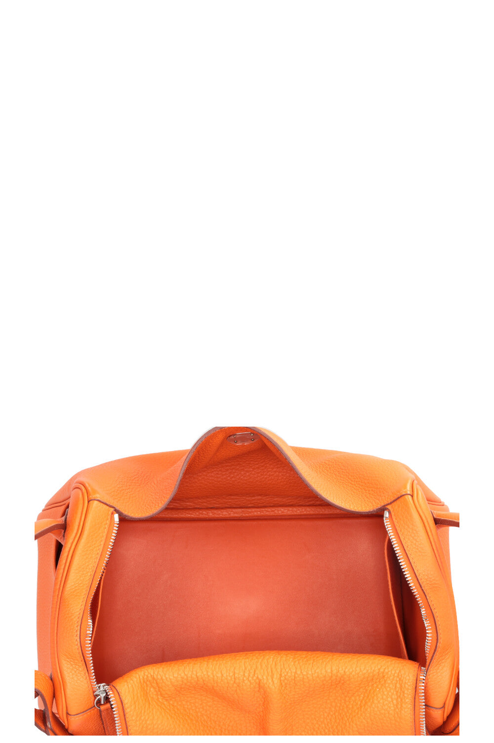 HERMÈS Lindy 34 Clemence Orange