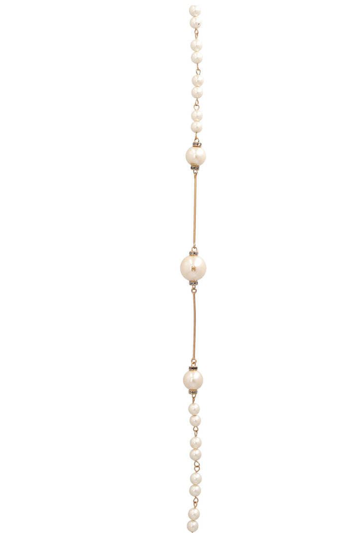 CHANEL 2001 Long Pearl Necklace