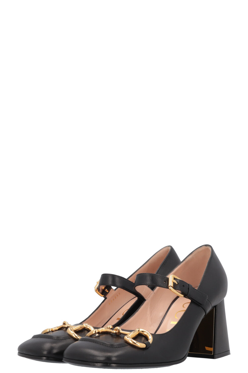 GUCCI Horsebit Mary Jane Heels Black