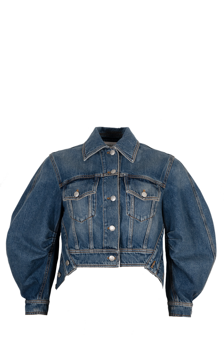 ALEXANDER MCQUEEN Cropped Denim Jacket