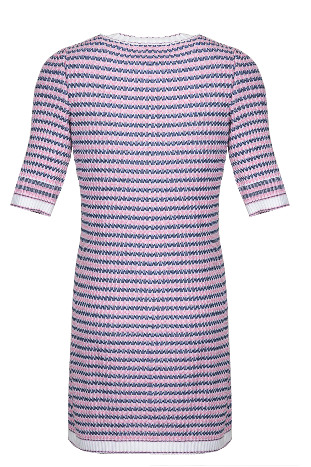 CHANEL CC Dress Cotton Pink Blue 2020