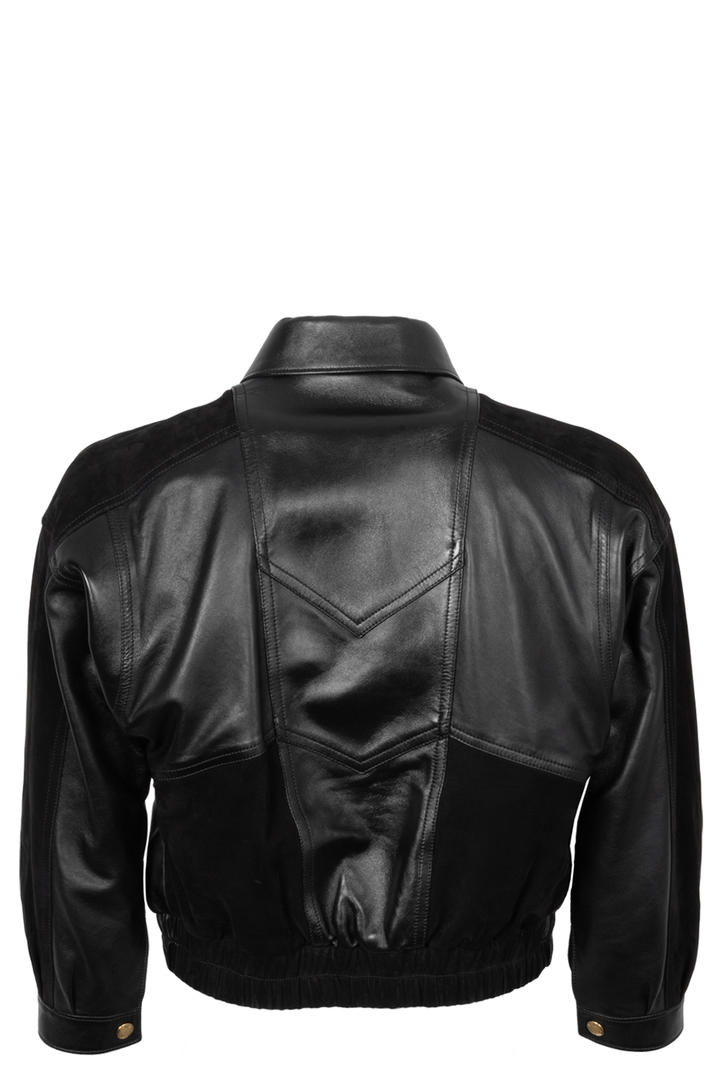 LOUIS VUITTON Blouson Bomber En Cuir Doublure MNG