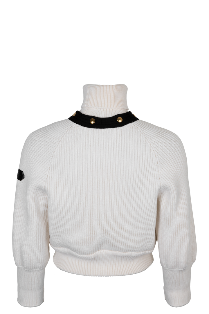 LOUIS VUITTON Knit Wool Ivory Black