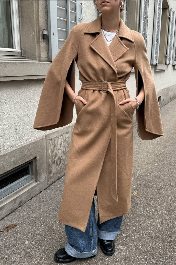 MAX MARA Belted Coat Camel Beige