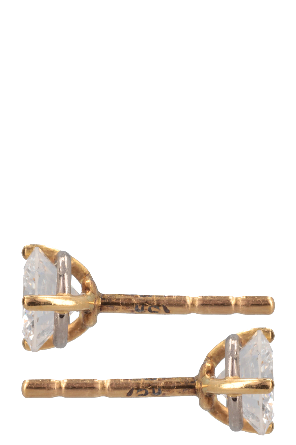 EDIGEM Diamond Earrings Yellow Gold