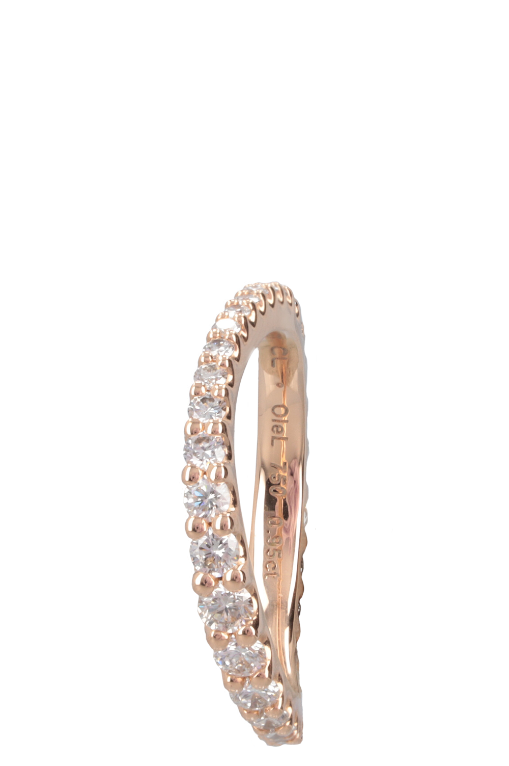 OLE LYNGGAARD Love Bands Ring Rose Gold Diamond