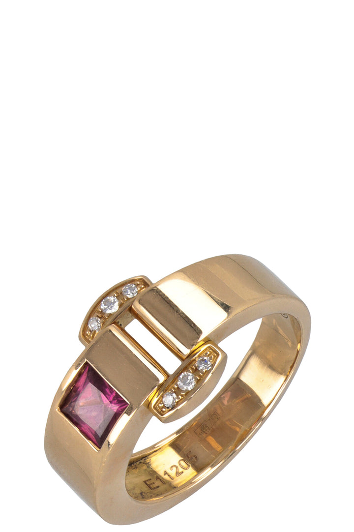 PIAGET Miss Protocol Ring Diamond Rhodonite  18k Yellowgold