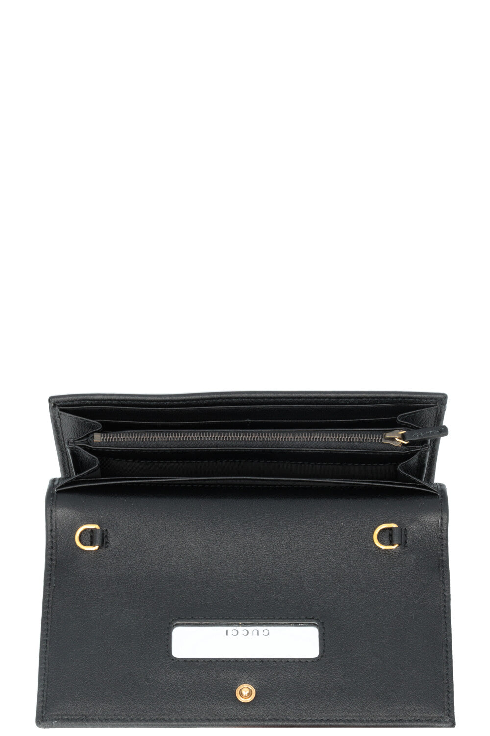 Portefeuille long en bambou GUCCI Noir