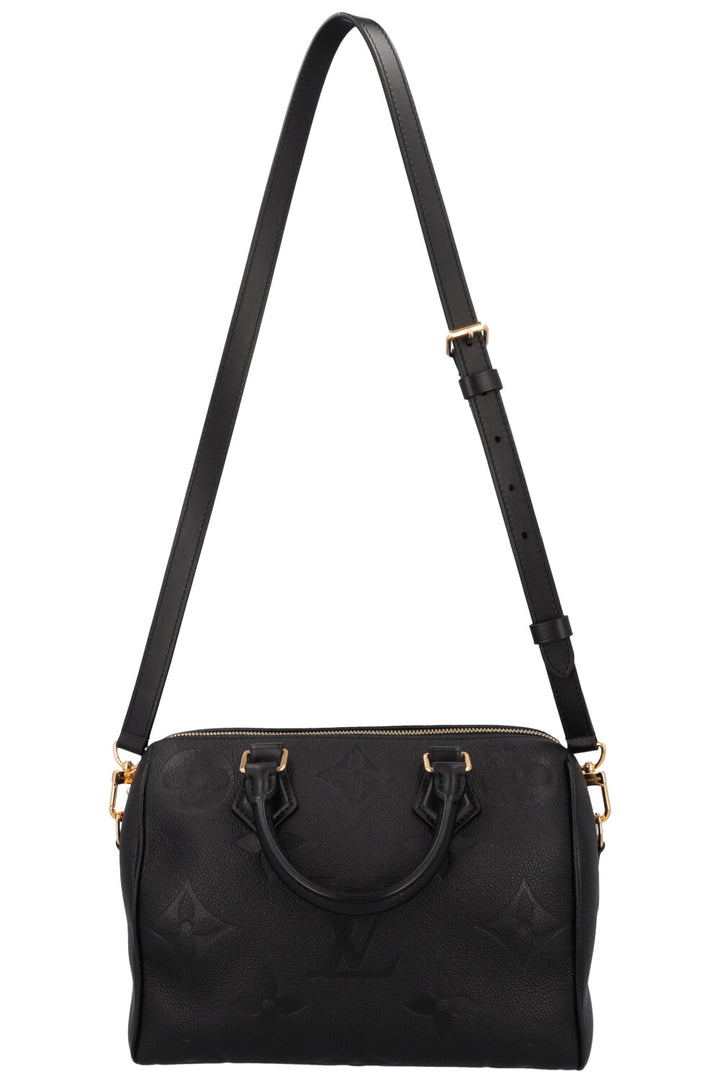 LOUIS VUITTON Speedy 25 Bandouliere MNG Empreinte Black