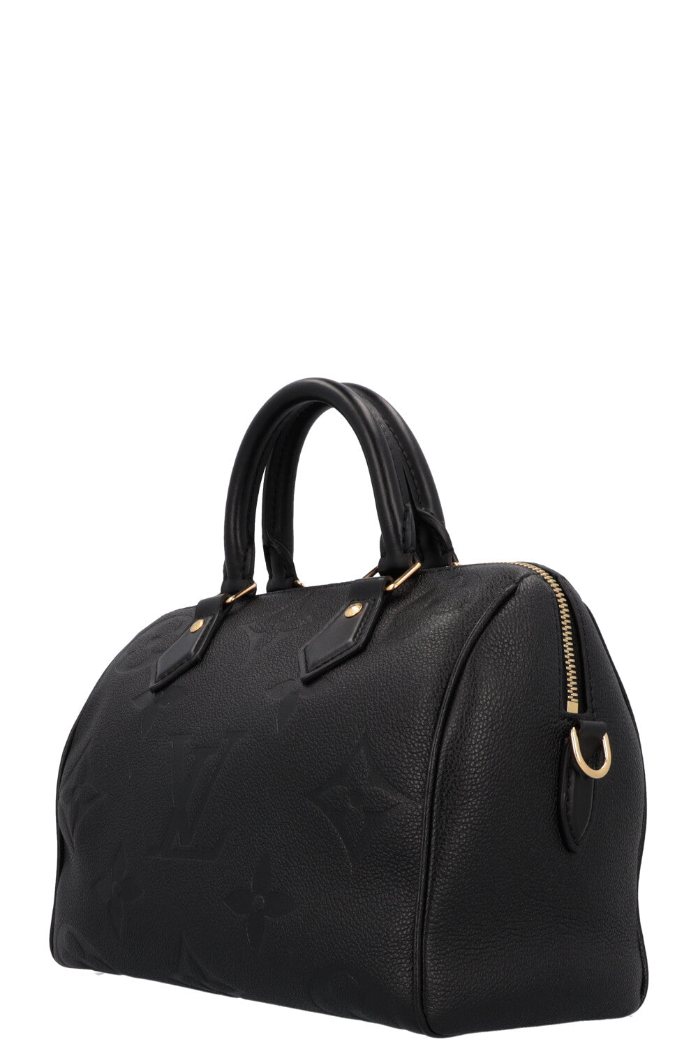 LOUIS VUITTON Speedy 25 Bandouliere MNG Empreinte Black