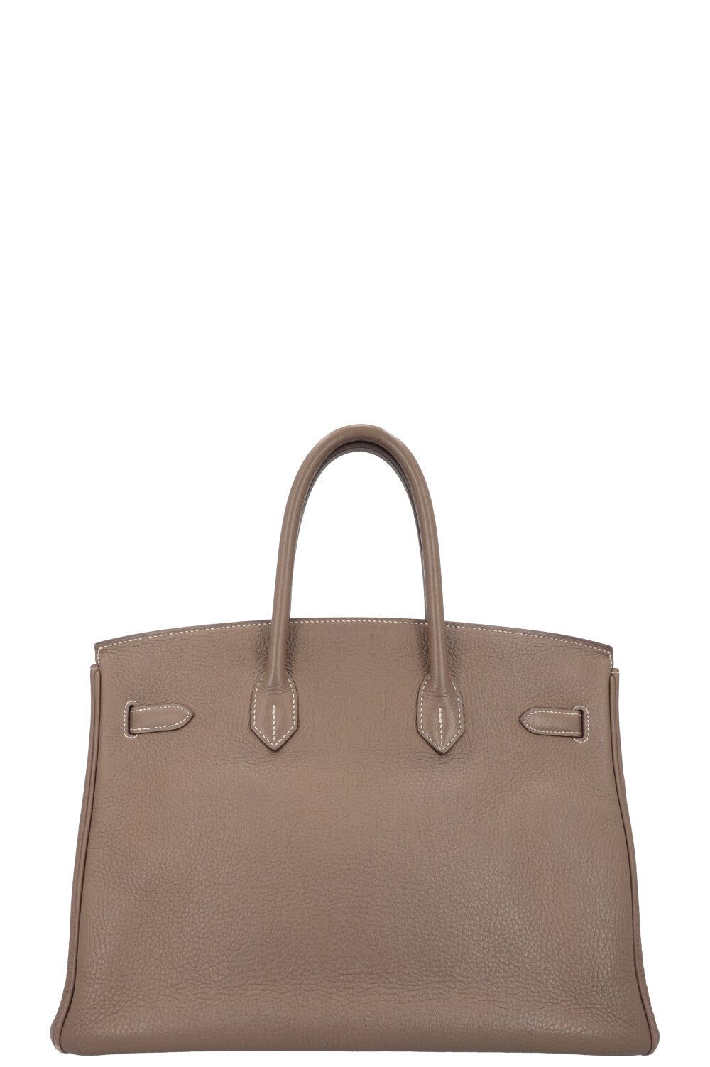 HERMÈS Birkin 35 Clemence Etoupe Palladium