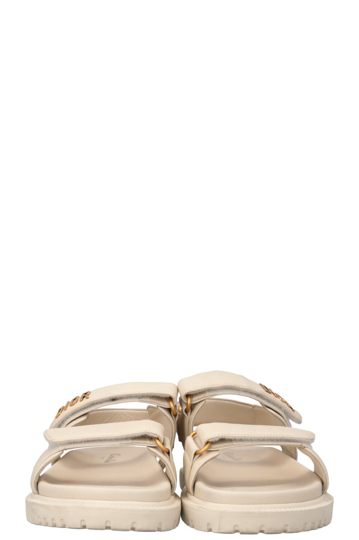 CHRISTIAN DIOR Dioract Sandals Ivory