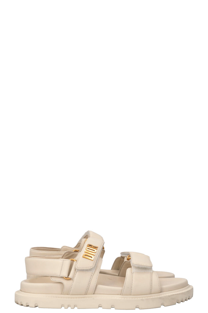 CHRISTIAN DIOR Dioract Sandals Ivory