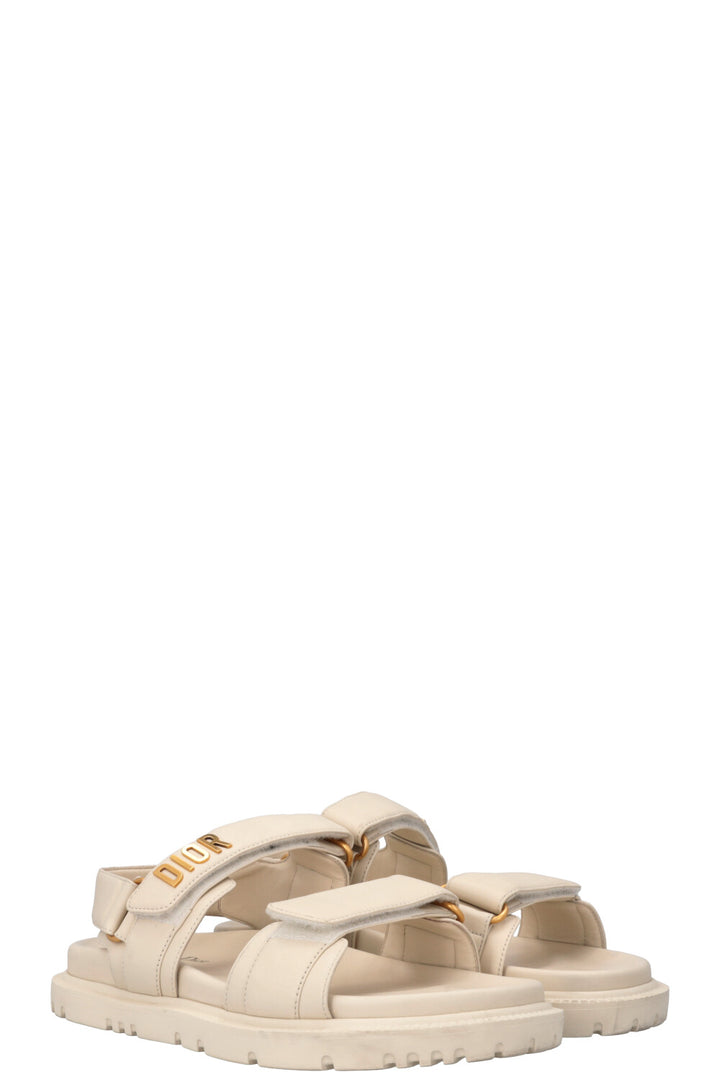 CHRISTIAN DIOR Dioract Sandals Ivory