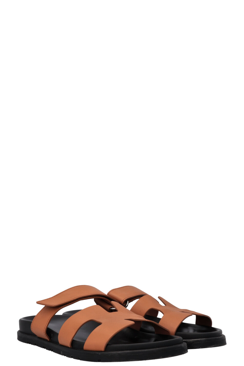 HERMÈS Chypre Flats Leather Gold