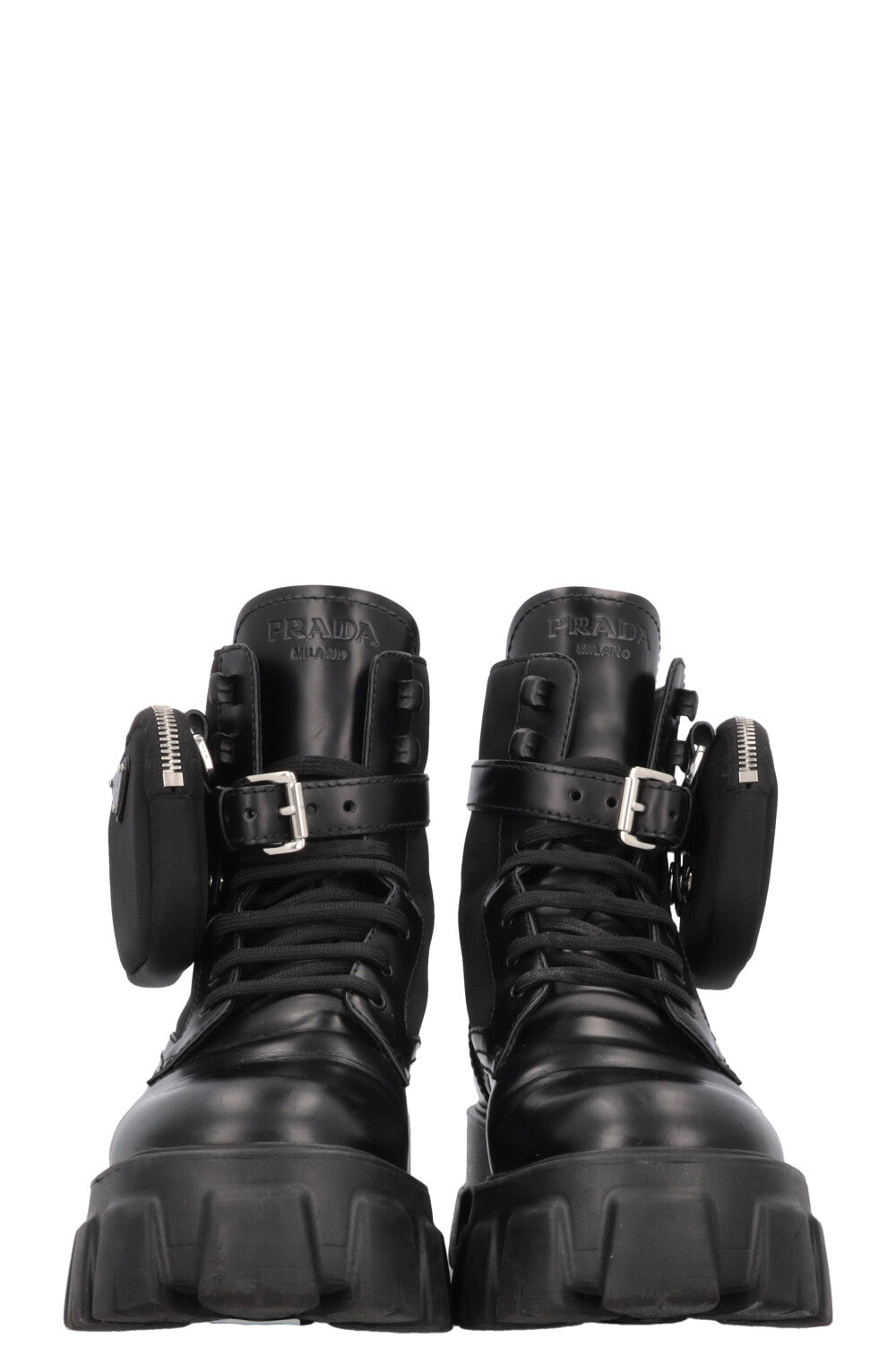 PRADA Monolith Re-Nylon Boots Black