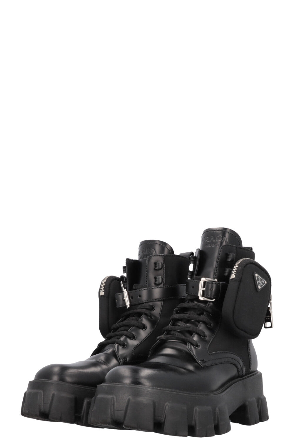 PRADA Monolith Re-Nylon Boots Black