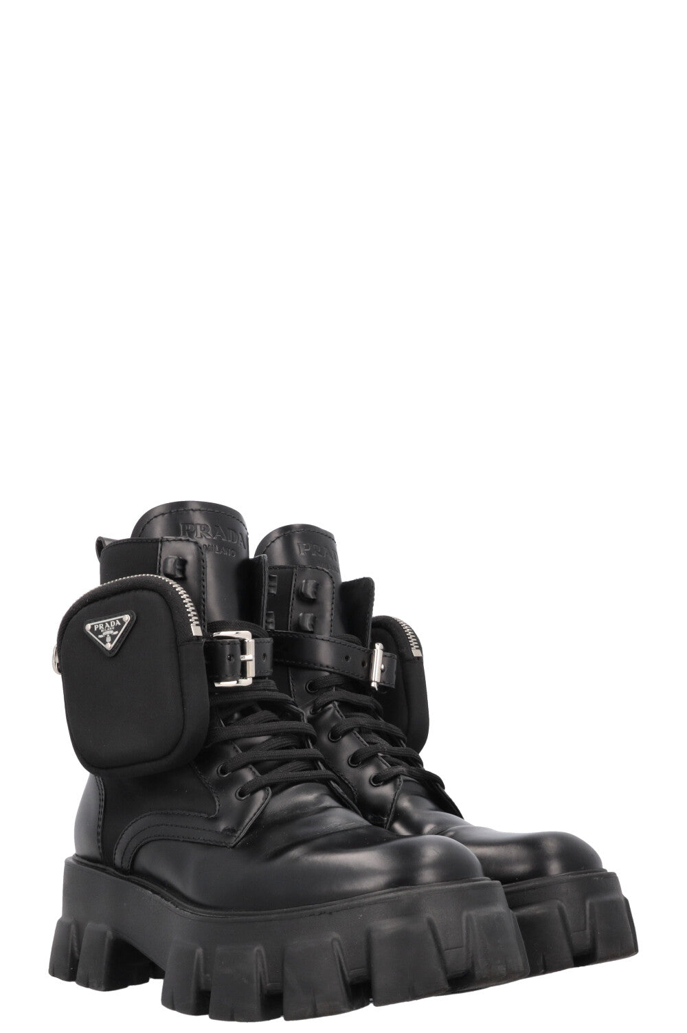 PRADA Monolith Re-Nylon Boots Black