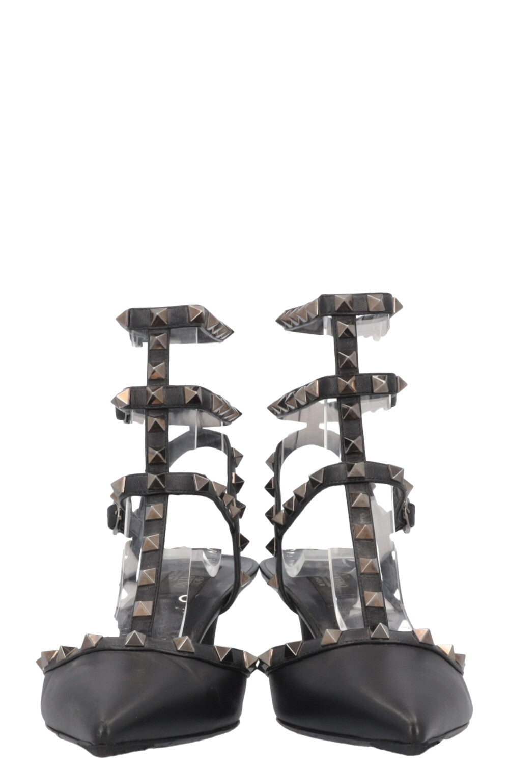 VALENTINO Rockstud Heels Leather Black