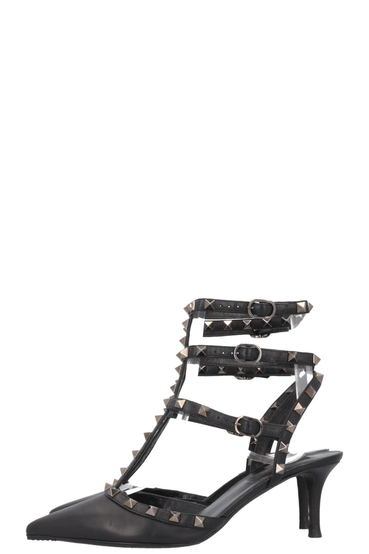 VALENTINO Rockstud Heels Leather Black