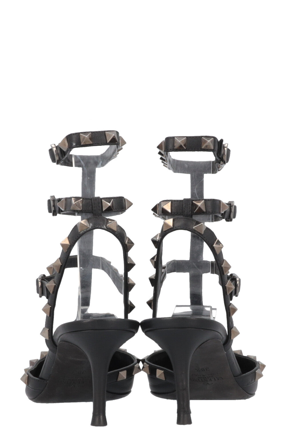 VALENTINO Rockstud Heels Leather Black