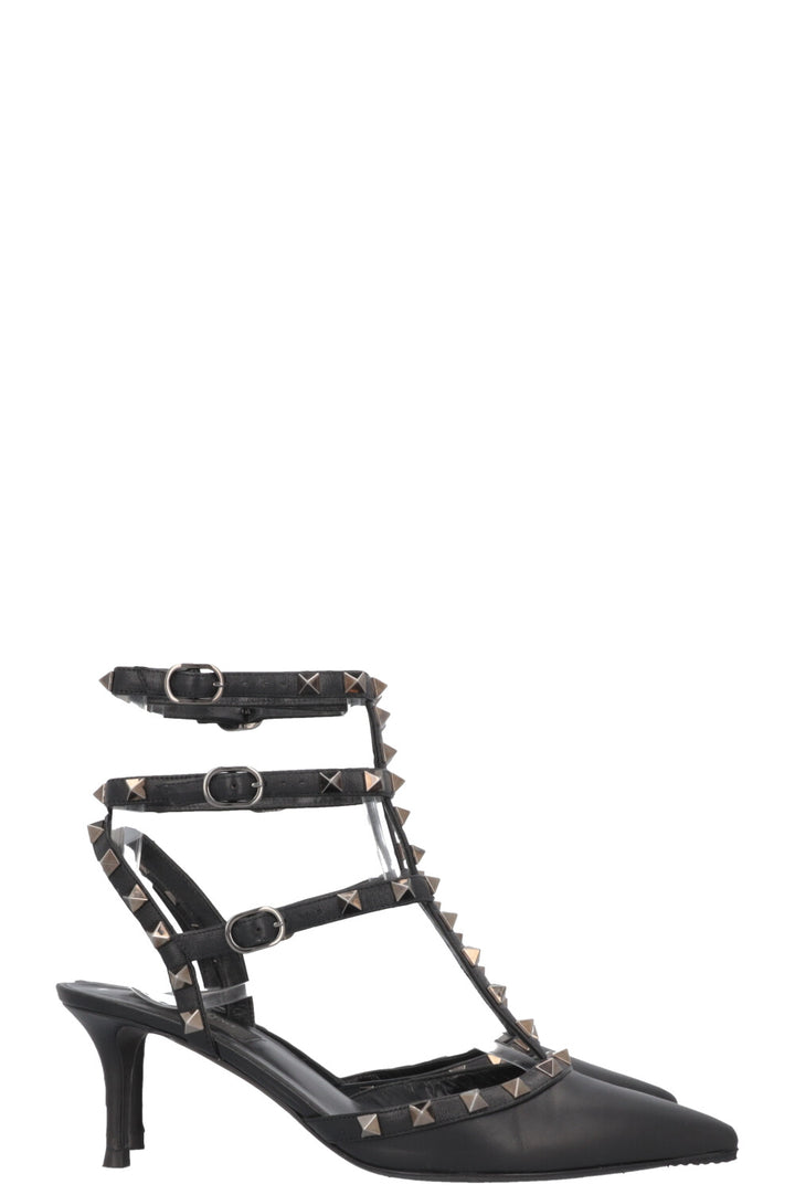 VALENTINO Rockstud Heels Leather Black