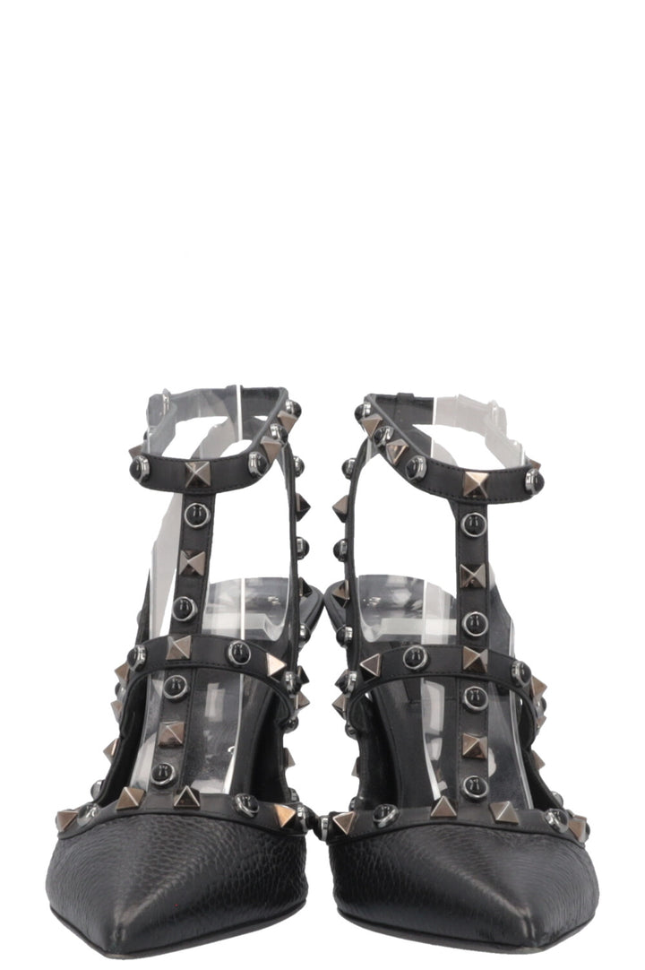 VALENTINO Rockstud Heels Leather Black