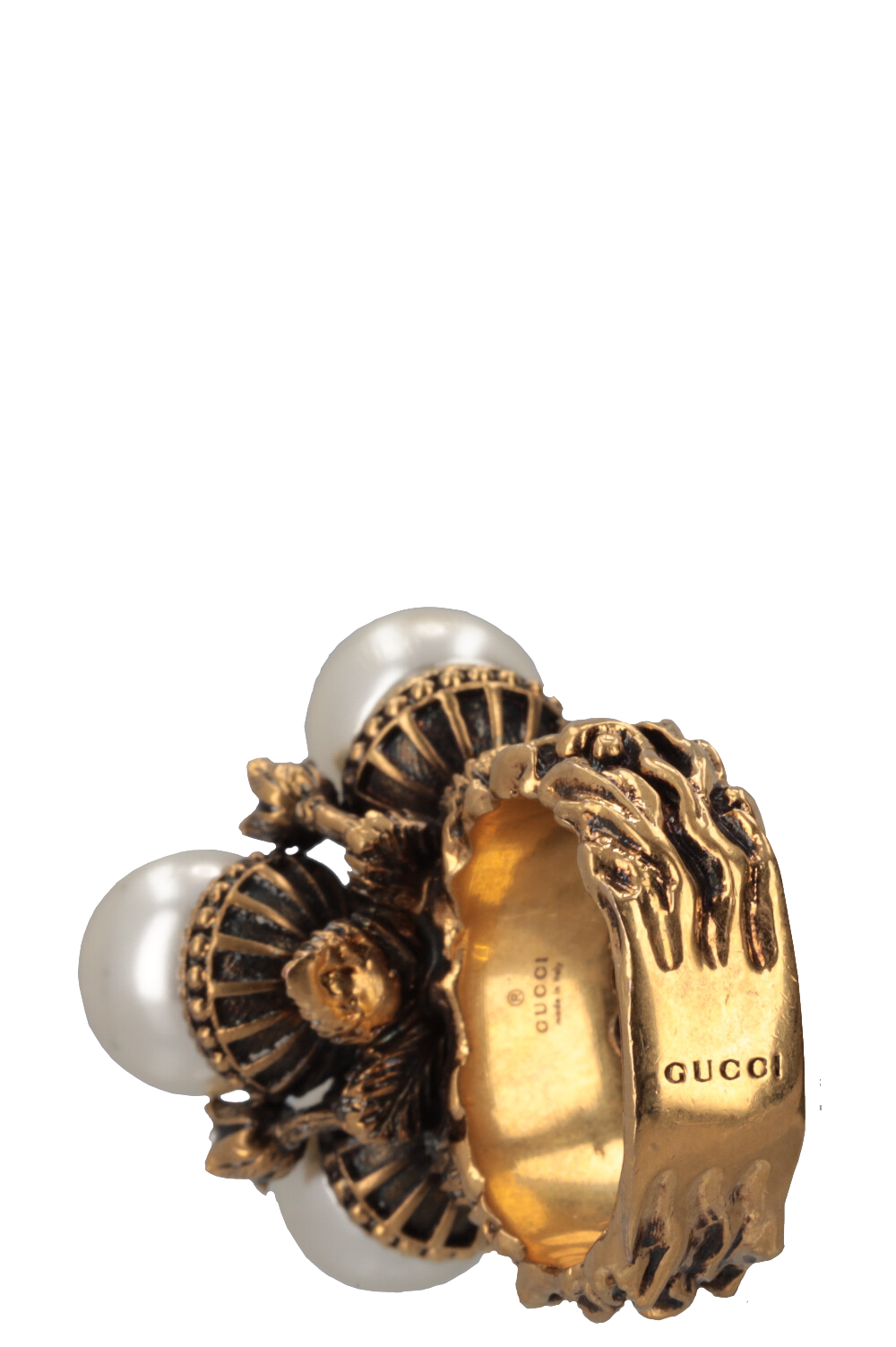 GUCCI Pearl Ring Gold