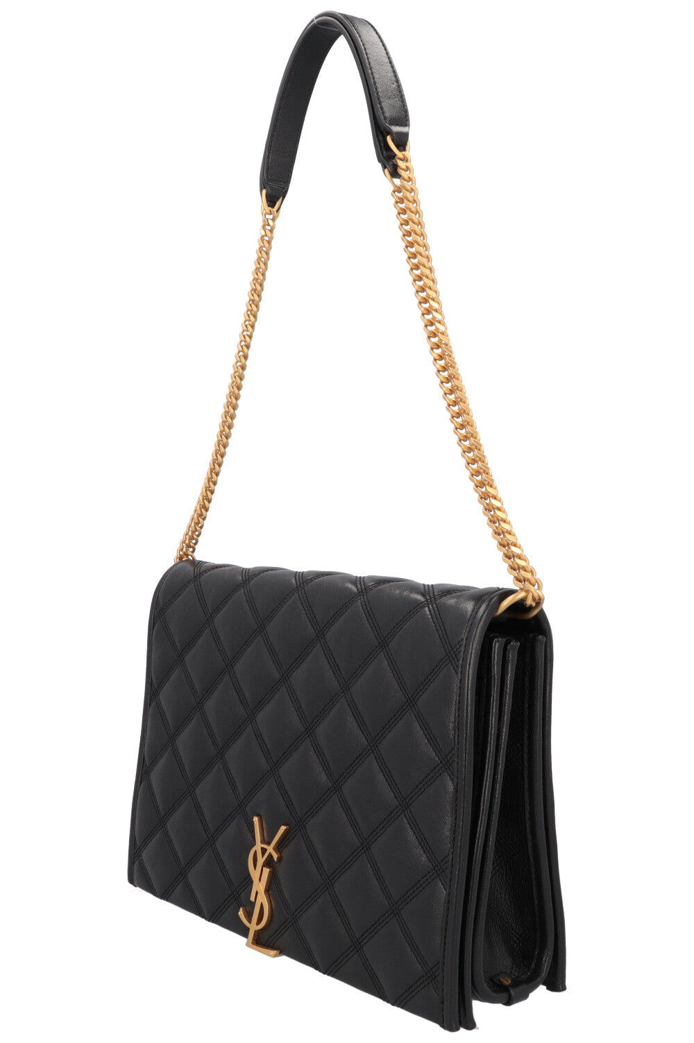 SAINT LAURENT Becky Shoulder Bag Quilted Black REAWAKE