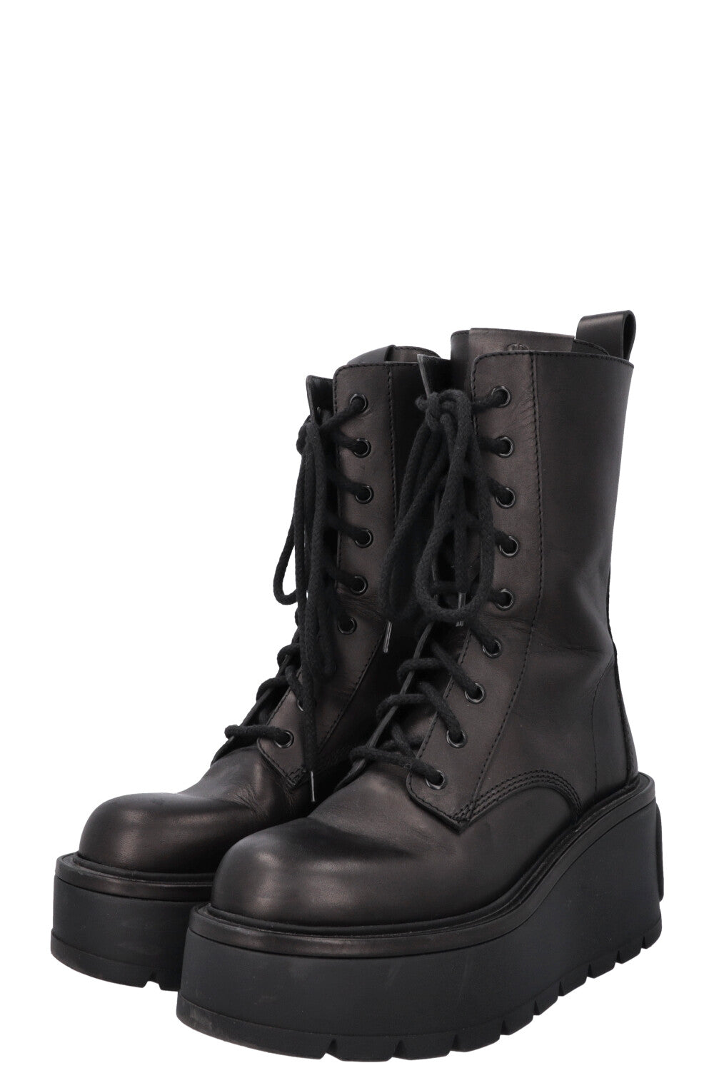 VALENTINO V Logo Boots Leather Black