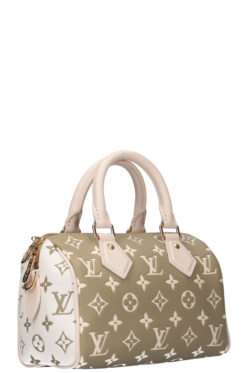 LOUIS VUITTON Speedy Bandoulière 20 MNG Empreinte Kaki Blanc