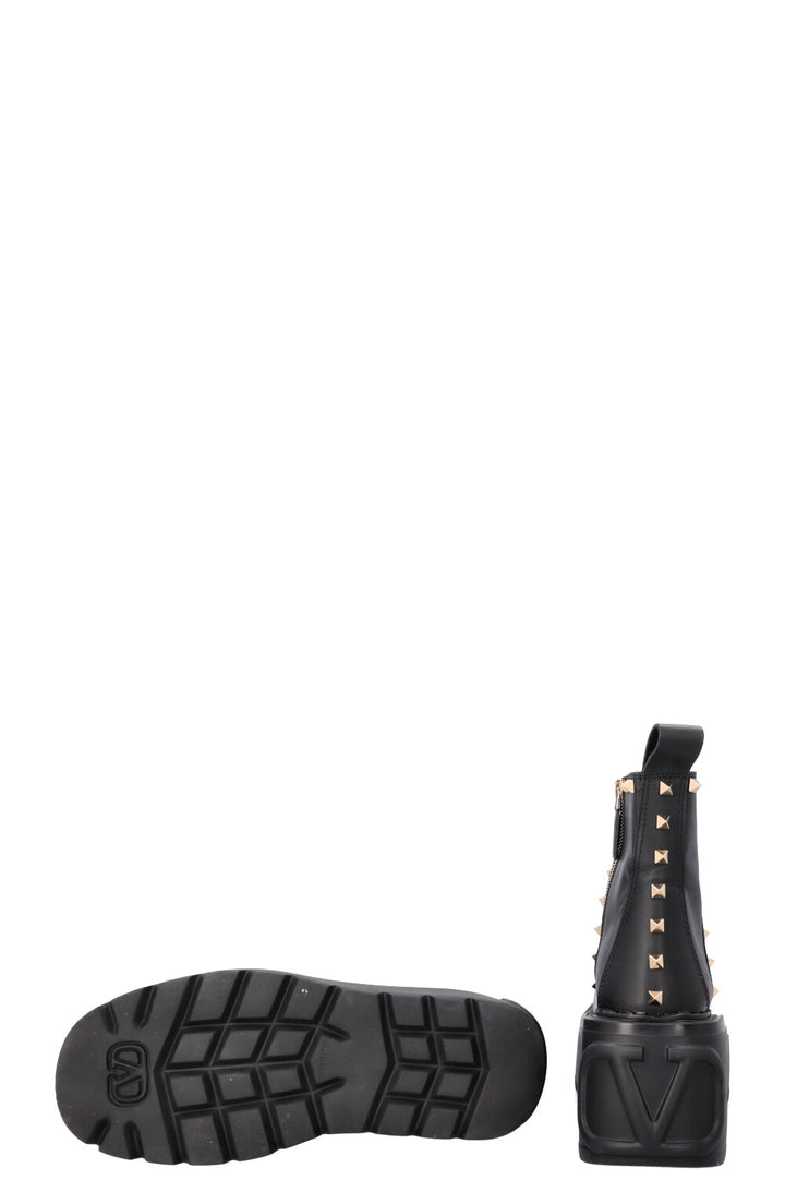 VALENTINO Rockstud Boots Leather Black